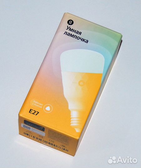 Умная лампа Яндекс E27 цветная 8 Вт Wi-Fi