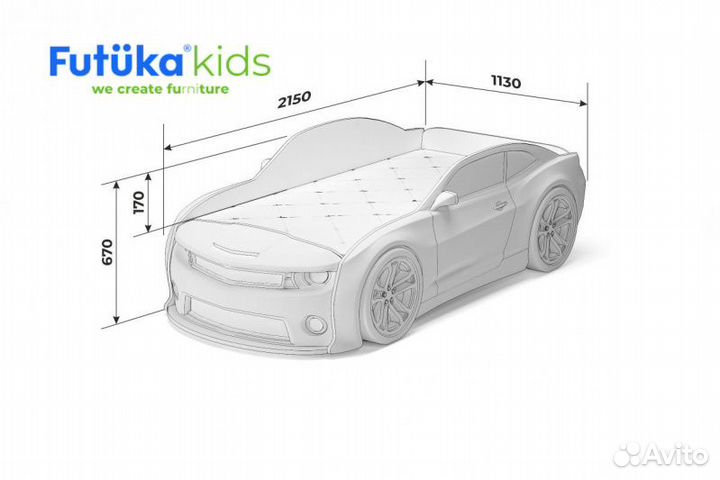 Кровать машина