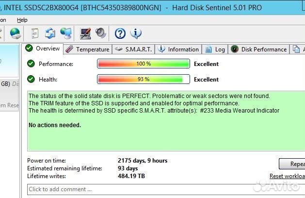 Диск 800b SSD S3610 Intel SATA dwpd 3 MLC