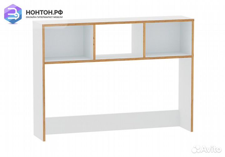 Надстройка на стол Вуди 13.161 белый премиум / дуб