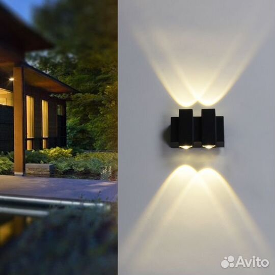 Уличные настенные светильники