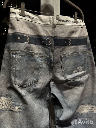 Штаны Project GR Tromple Denim Printed Pants