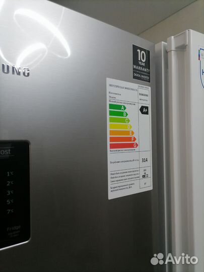 Холодильник samsung новый серый 2 метра nofrost