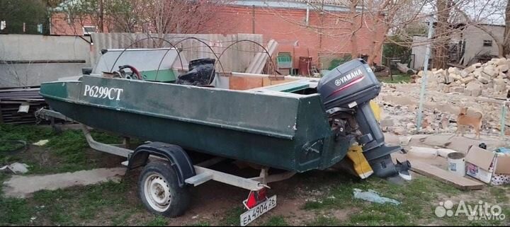 Лодка, Мотор Yamaha 25, Прицеп