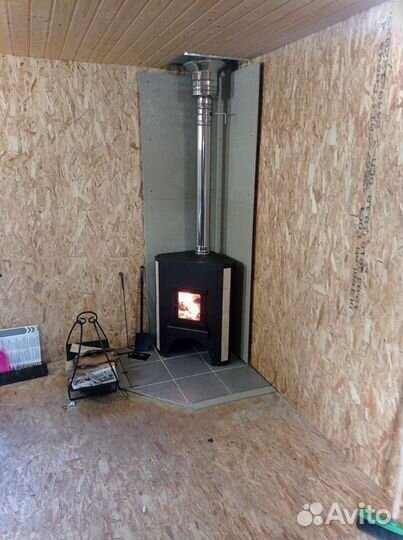 Печь камин на дровах