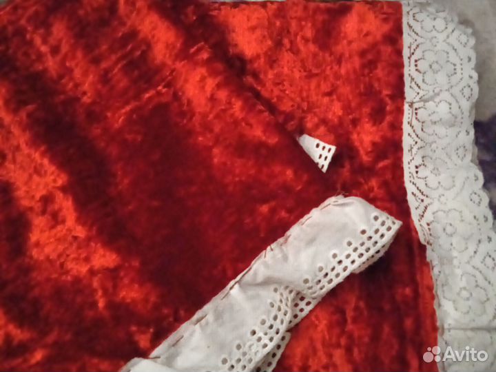 Коврик плюшевый и шторы плюш времен СССР