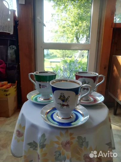 Бокал с блюдцем Дулево Фифа 2018 Забивака