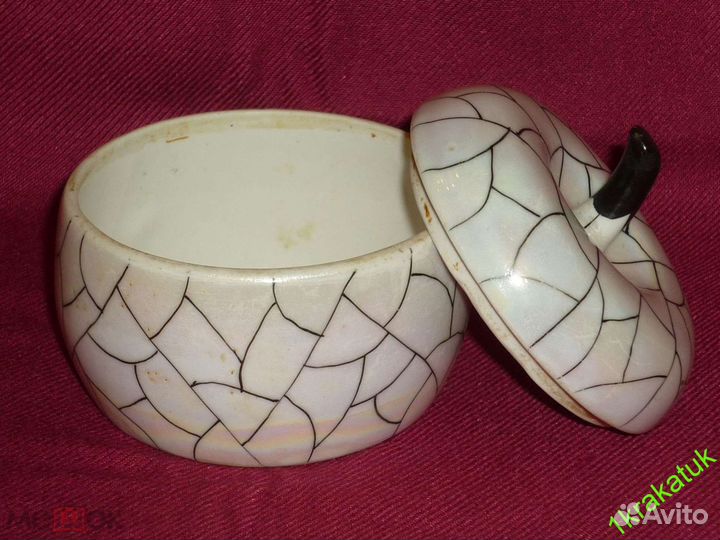 Шкатулка яблоко. Артель прогресс. Клеймо