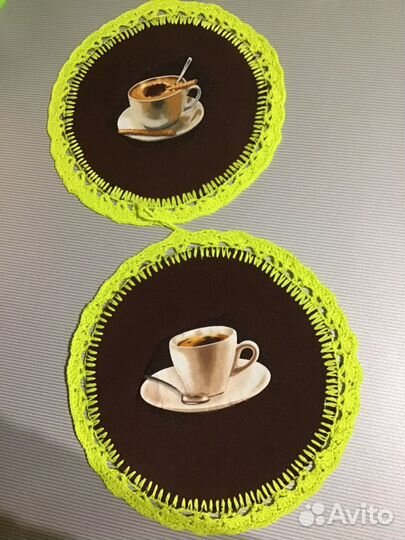 Кухонные прихватки,Чашечка кофе’’ ручной работы