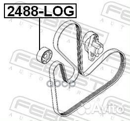 Ролик обводной renault logan 2005-2013 2488-LOG