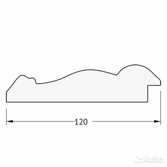 Зеркало настенное Octagon evoform в багетной раме