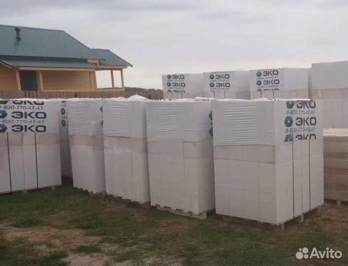 Газоблок эко D600 B5,0 100x600x250