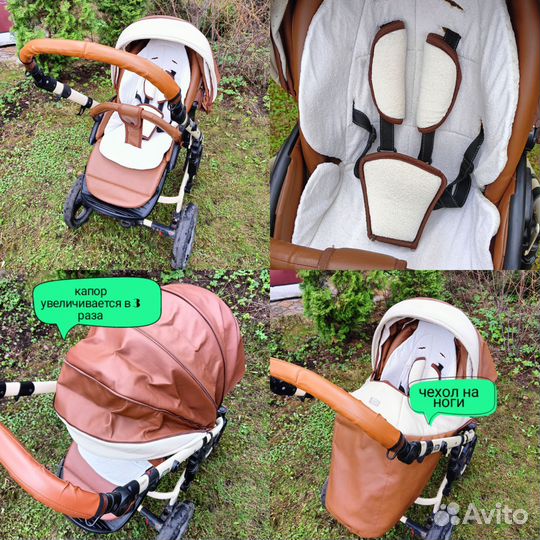 Коляска Vikalex Ferrone Leather 3 в 1