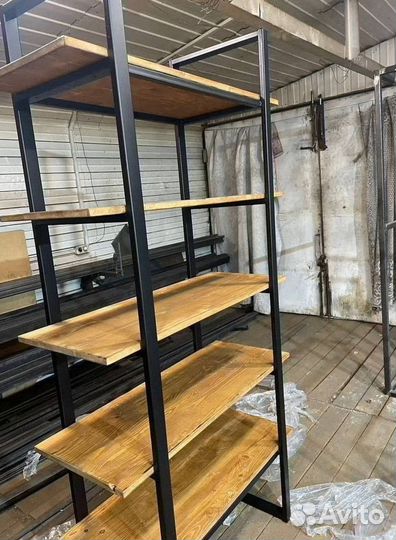 Лофт стеллаж для дома и интерьера