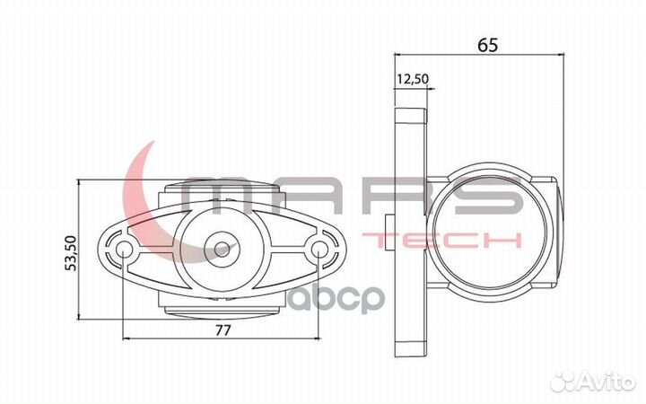 Фонарь габаритный рожок без ноги LED 24V стекл