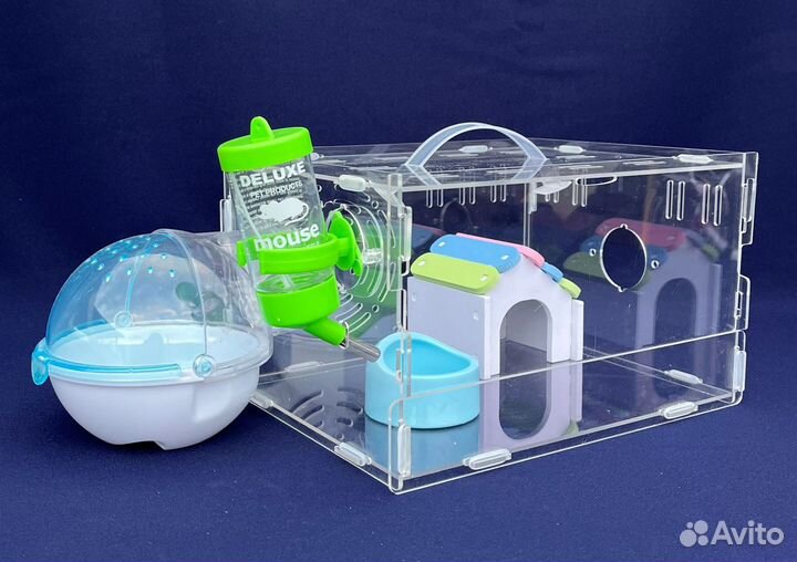 Клетка для хомяка акриловая