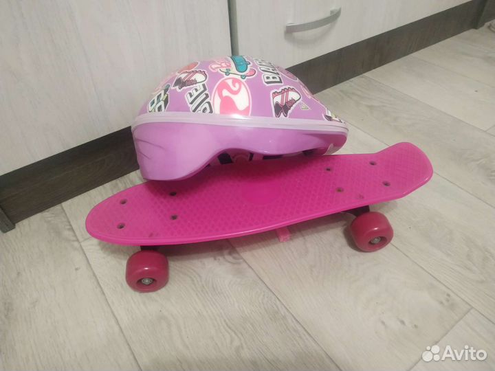 Скейт детский и шлем