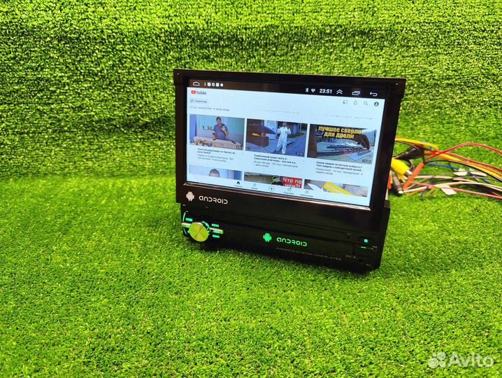 Магнитола с выдвижным экраном андроид