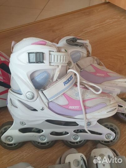 Раздвижные роликовые коньки р.30-35