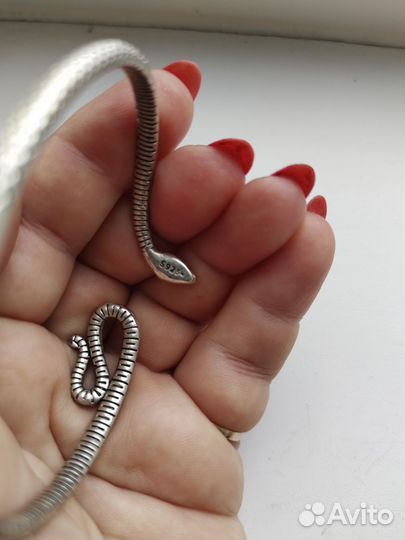 Серьги, браслет змейка, подвески
