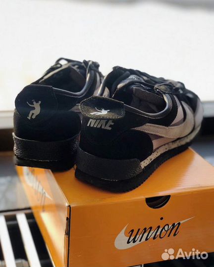 Кроссовки Union x Nike Cortez Black Grey