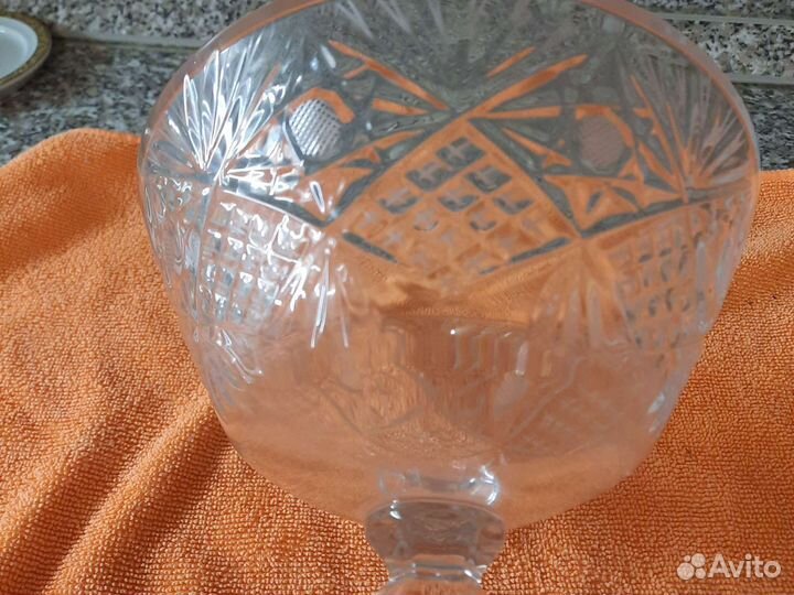Ваза хрустальная на ножке СССР