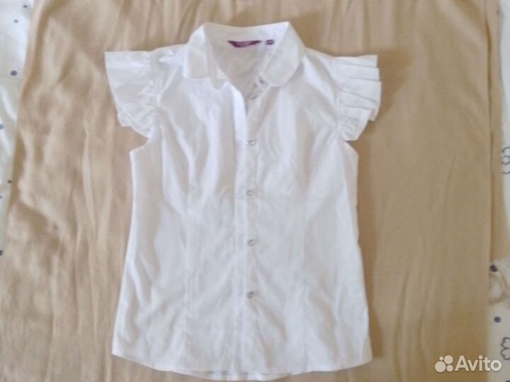 Блузка белая школьная