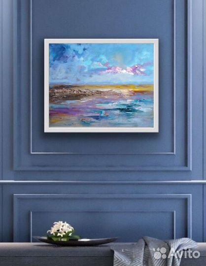 Картина маслом на холсте морской пейзаж