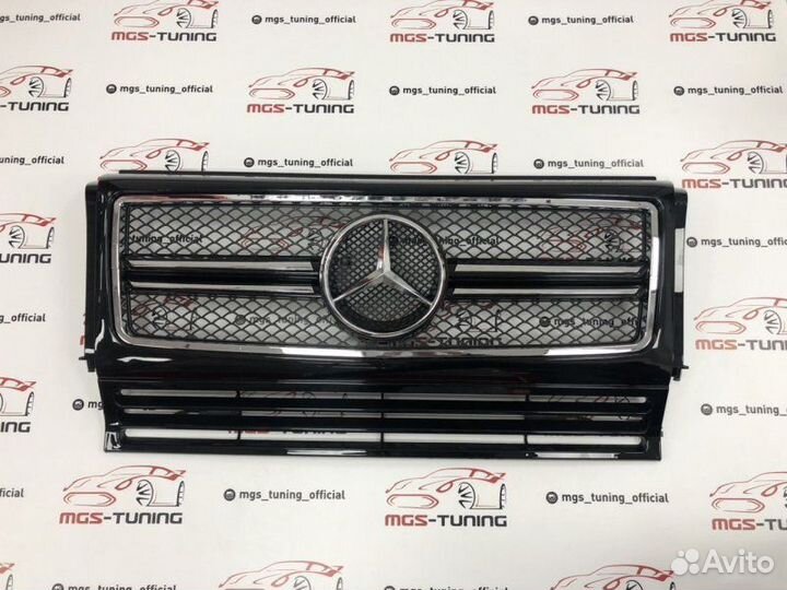 Решетка Mercedes G-class G63 AMG черная w463