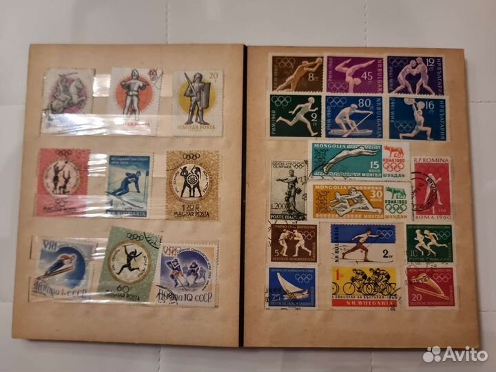 Альбом с марками спорт