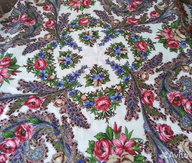 Платок шаль павлопосадский