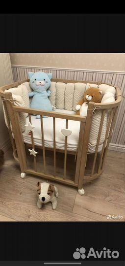 Детская кроватка люлька приставная