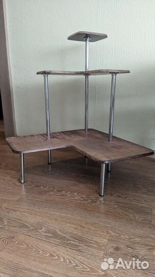 Полка для цветов, угловая