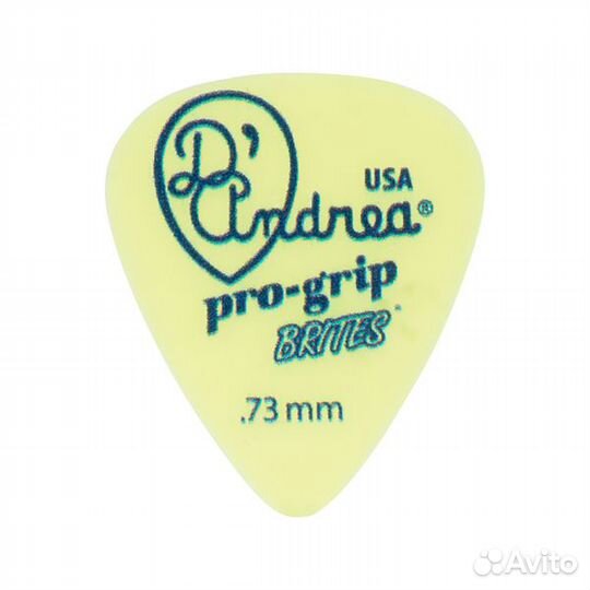 Медиаторы, 12шт, делрин, 0.73мм, стандартные