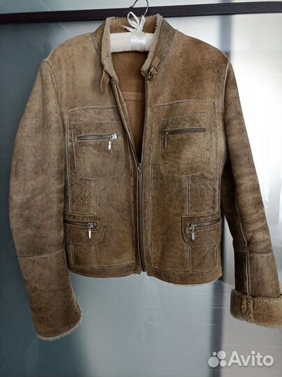 Дубленка зимняя размер 44-46