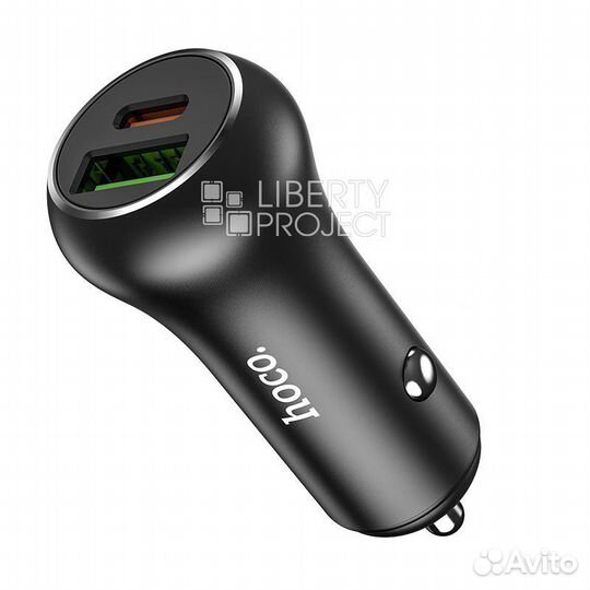 Азу hoco Z38 Resolute PD 20W + QC 3.0 Car Charger