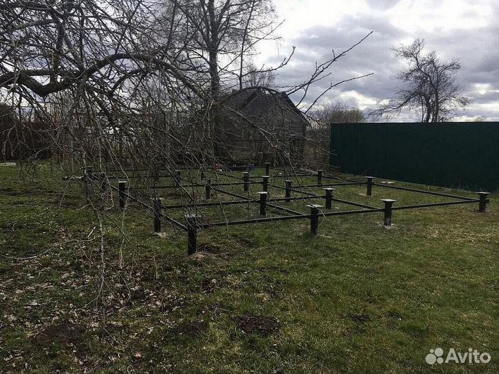 Винтовые сваи / монтаж