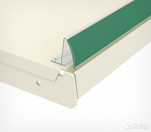 Профиль закругл. полоч. 1250мм,прозр скотч, Т-проф