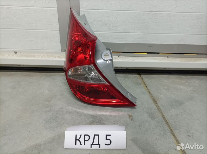 Фонарь левый Hyundai Solaris 1 2011-2017