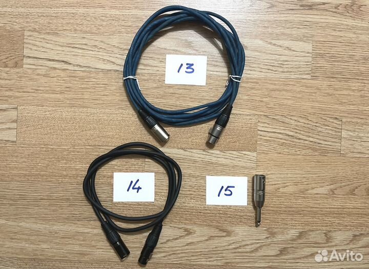 Кабели соединительные XLR, Jack
