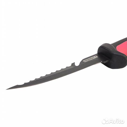 63242 Нож разделочный Следопыт филейный прорезинен