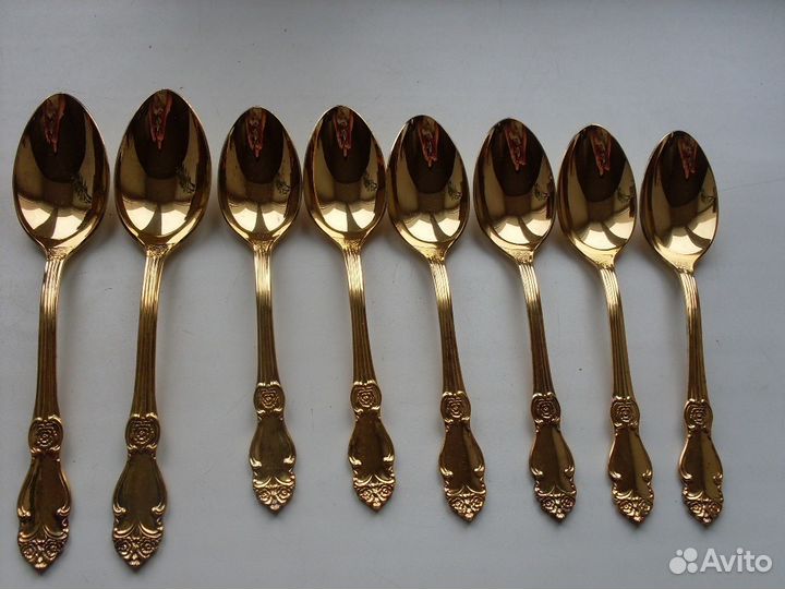 Ложки мельхиоровые позолоченные
