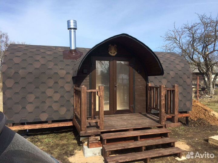 Баня бочка Квадро и викинг