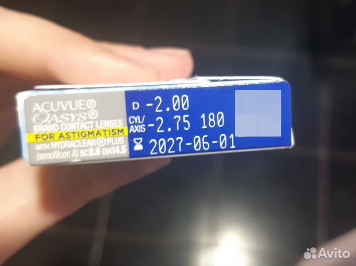 Линзы астигматические acuvue for astigmatism