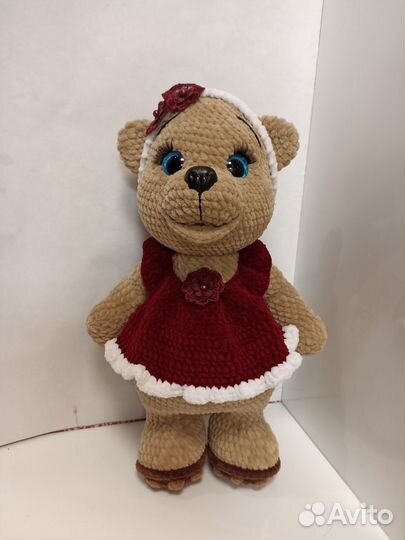 Вязаная игрушка Амигуруми Мишутка