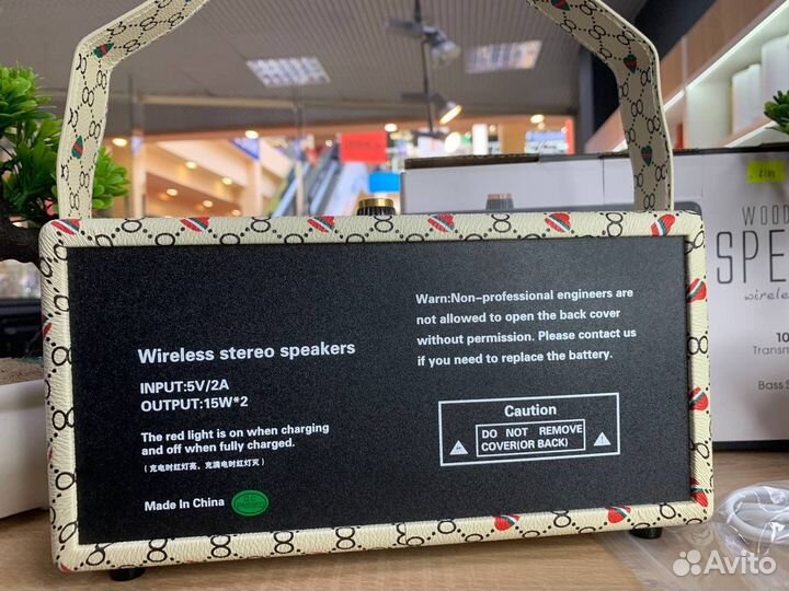 Колонка wooden case speaker (новая, гарантия)