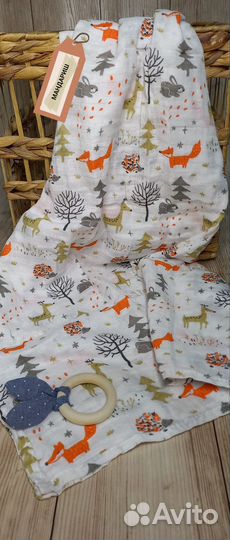 Муслиновые пеленки новые. Набор