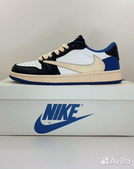 Кроссовки nike air jordan travis scott fragment