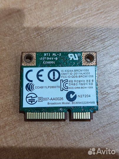 WiFi адаптер Broadcom BCM943228HMB Mini PCI-E