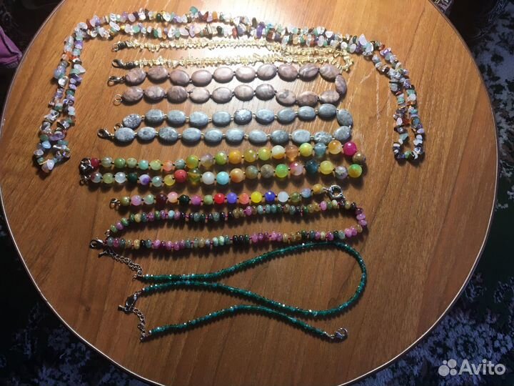 Бусы натуральные камни